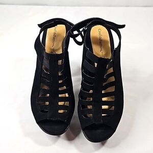 Croft & Barrow Black Suede Shoes Size 9
